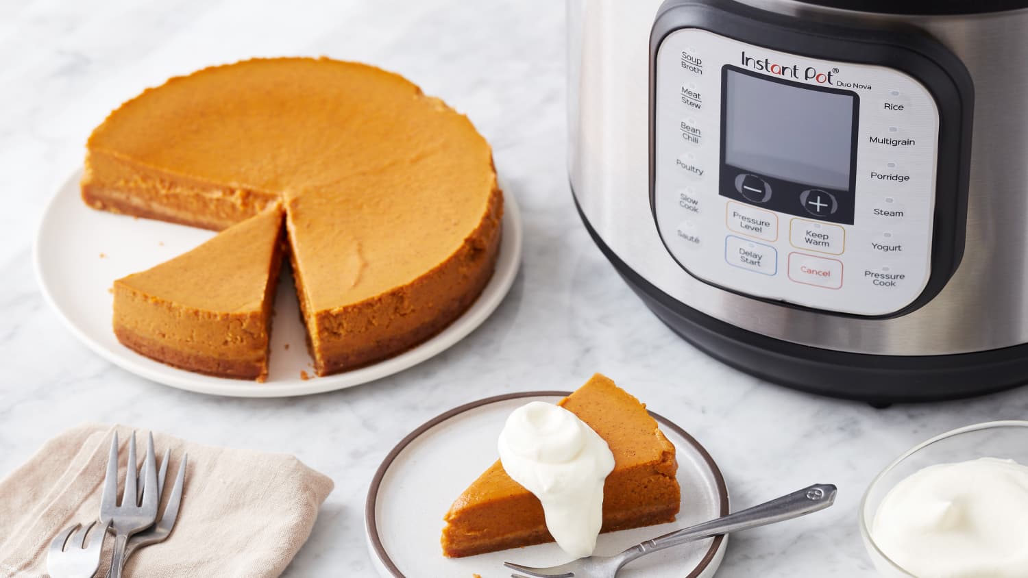 Make Ahead Instant Pot Pumpkin Pie Makes Thanksgiving Just That Much Easier